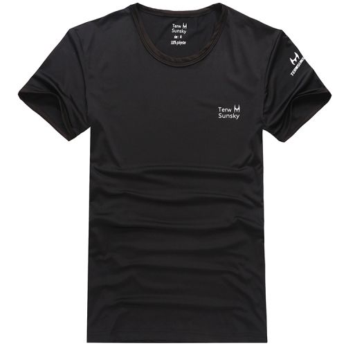 T-shirt sport pour homme TERWSUNSKY à manche courte en polyester - Ref 2017842