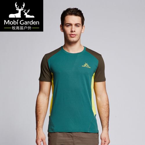 T-shirt sport pour homme MOBI GARDEN à manche courte en polyester - Ref 2017860