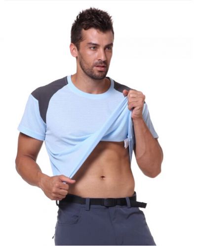 T-shirt sport pour homme à manche courte en polyester - Ref 2017879