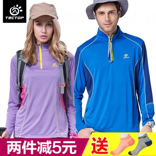 T-shirt sport pour homme TECTOP à manche longue en polyester - Ref 2017899