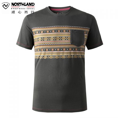 T-shirt sport pour homme NORTHLAND à manche courte en coton - Ref 2017904