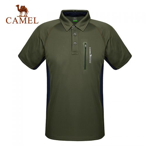 T-shirt sport pour homme CAMEL à manche courte en polyester - Ref 2018043