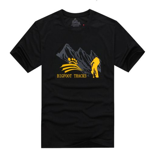 T-shirt sport pour homme BIGFOOT TRACKS à manche courte en polyester - Ref 2018049