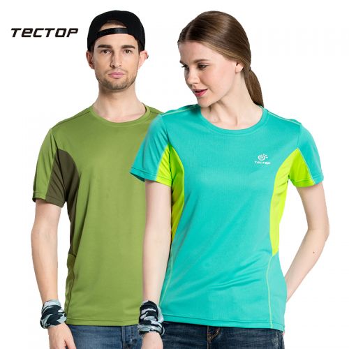 T-shirt sport pour homme TECTOP à manche courte en polyester - Ref 2018081