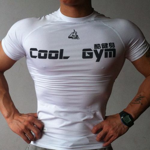 T-shirt sport pour homme à manche courte en polyester - Ref 2018133