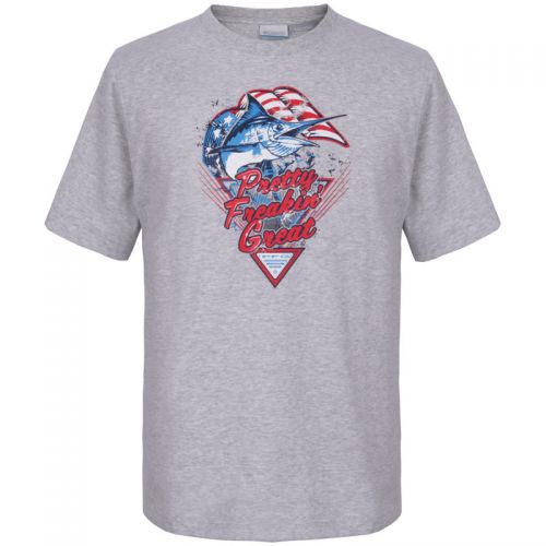 T-shirt sport pour homme COLUMBIA à manche courte en CVC - Ref 2018134