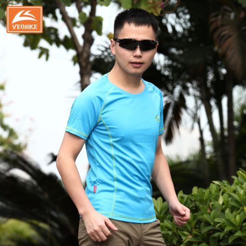 T-shirt sport pour homme VEOBIKE à manche courte en polyester - Ref 2018163
