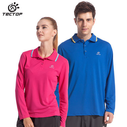 T-shirt sport pour homme TECTOP à manche longue en polyester - Ref 2018202
