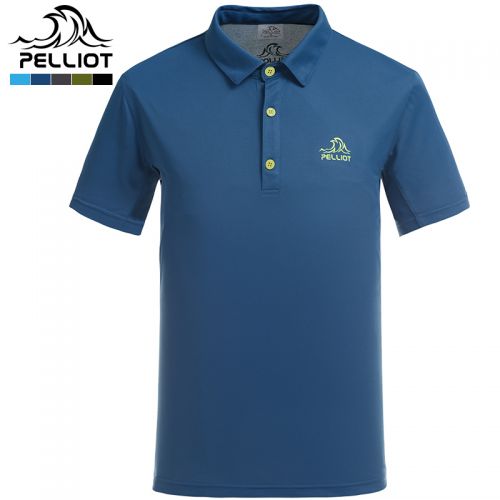 T-shirt sport pour homme PELLIOT à manche courte en polyester - Ref 2018205