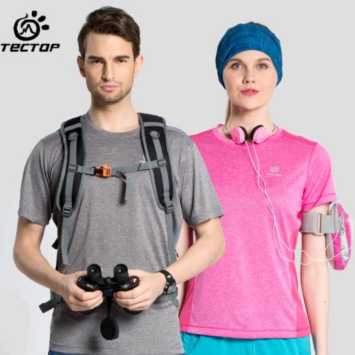 T-shirt sport pour homme TECTOP à manche courte en polyester - Ref 2018213