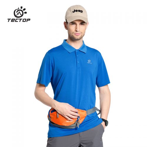 T-shirt sport pour homme TECTOP à manche courte en polyester - Ref 2018309