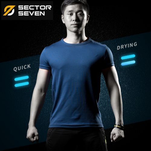  T-shirt sport pour homme SECTOR à manche courte en polyester - Ref 2018329