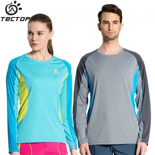 T-shirt sport pour homme TECTOP à manche longue en polyester - Ref 2018347