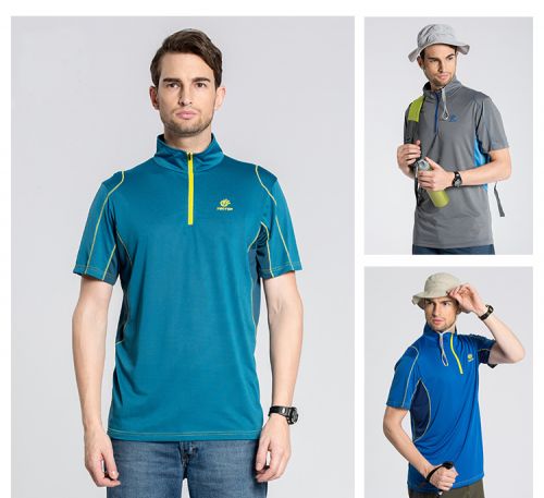 T-shirt sport pour homme TECTOP à manche courte en polyester - Ref 2018349