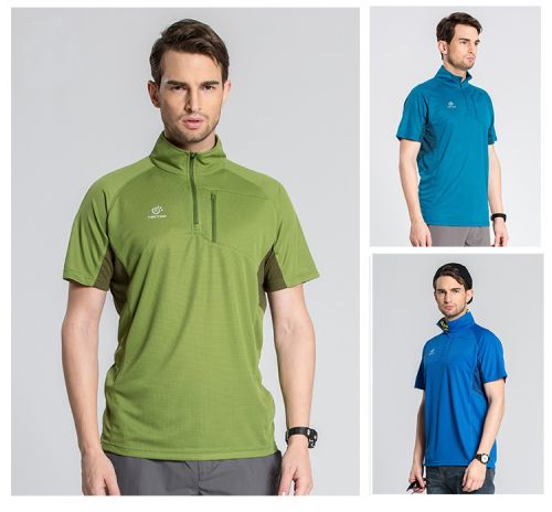 T-shirt sport pour homme TECTOP à manche courte en polyester - Ref 2018359