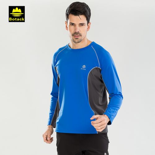 T-shirt sport pour homme BOTACK à manche longue en polyester - Ref 2018372