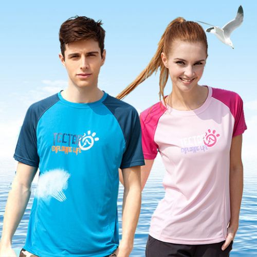 T-shirt sport pour homme TECTOP à manche courte en polyester - Ref 2018411