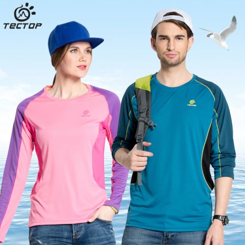 T-shirt sport pour homme TECTOP à manche longue en polyester - Ref 2018510