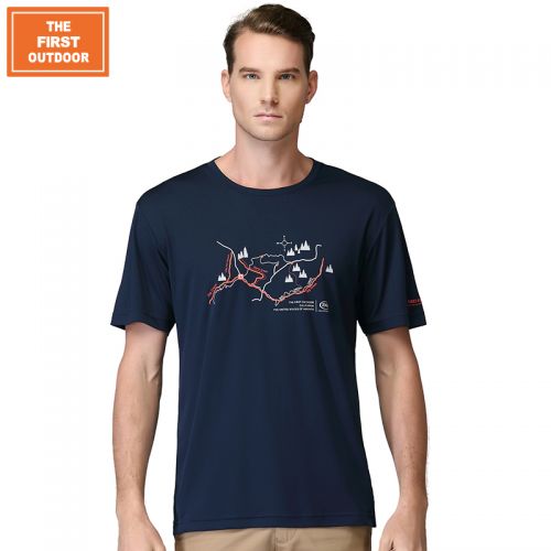 T-shirt sport pour homme THEFIRSTOUTDOOR à manche courte - Ref 2018535