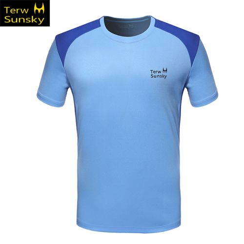 T-shirt sport pour homme TERWSUNSKY à manche courte en polyester - Ref 2018554