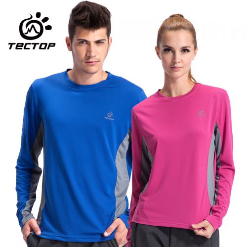 T-shirt sport pour homme TECTOP à manche longue en polyester - Ref 2018920