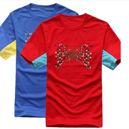 T-shirt sport pour homme à manche courte en CVC - Ref 2018976
