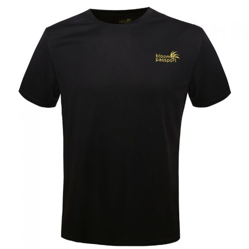 T-shirt sport pour homme BLOOM PASSPORT à manche courte en polyester - Ref 2019007