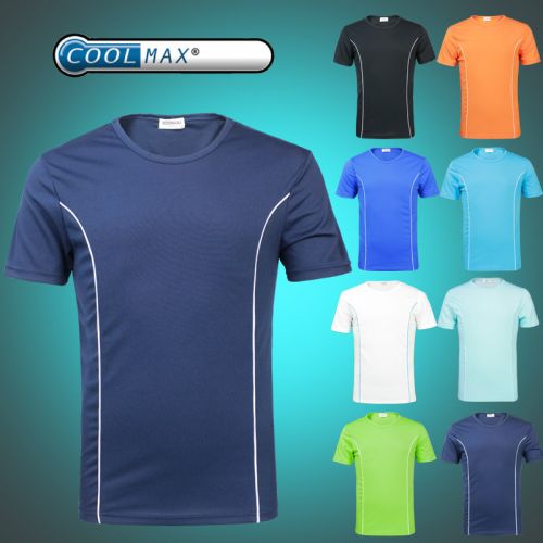 T-shirt sport pour homme à manche courte en polyester - Ref 2019089