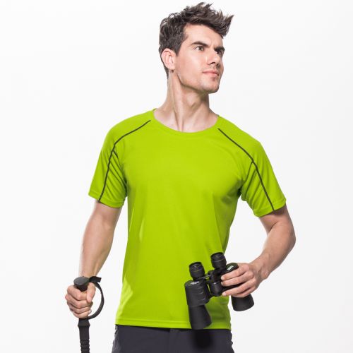 T-shirt sport pour homme à manche courte en polyester - Ref 2019090
