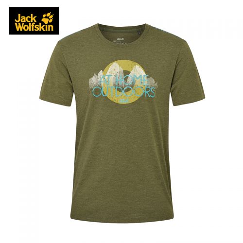 T-shirt sport pour homme JACK WOLFSKIN en coton - Ref 2019244