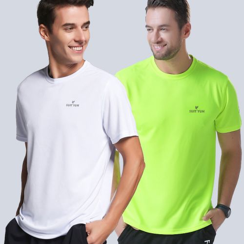 T-shirt sport pour homme SUIT YUM à manche courte en polyester - Ref 2019279