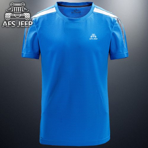T-shirt sport pour homme AFS JEEP à manche courte en polyester - Ref 2019765