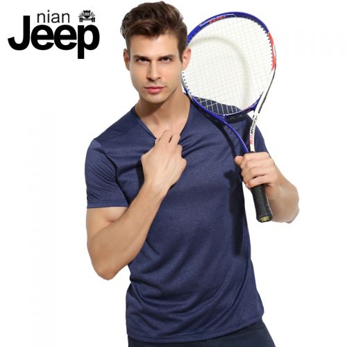 T-shirt sport pour homme NIANJEEP à manche courte en nylon - Ref 2020396