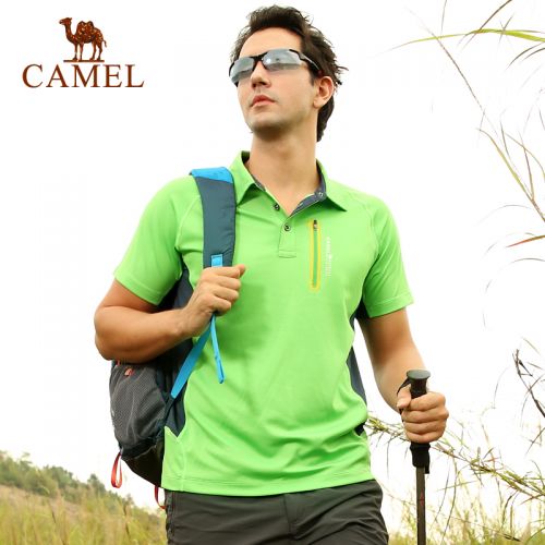 T-shirt sport pour homme CAMEL à manche courte en polyester - Ref 2020464