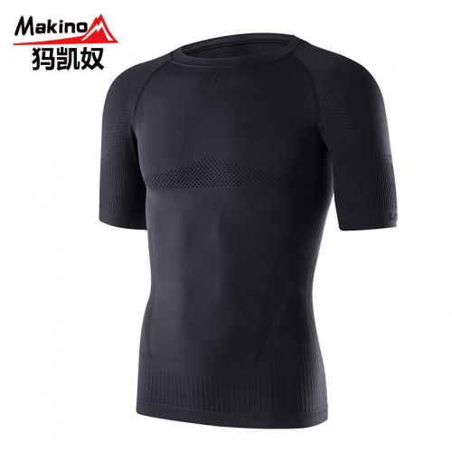 T-shirt sport pour homme MAKINO à manche en nylon - Ref 2020499
