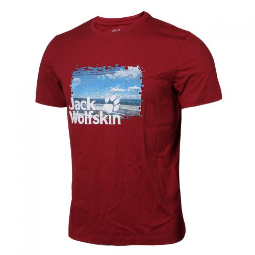 T-shirt sport pour homme JACK WOLFSKIN à manche courte - Ref 2020582