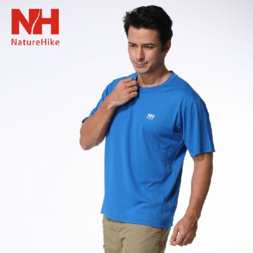 T-shirt sport pour homme NATUREHIKE à manche courte en polyester - Ref 2020621
