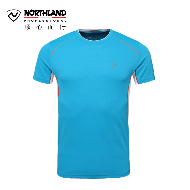 T-shirt sport pour homme NORTHLAND à manche courte en polyester - Ref 2020645