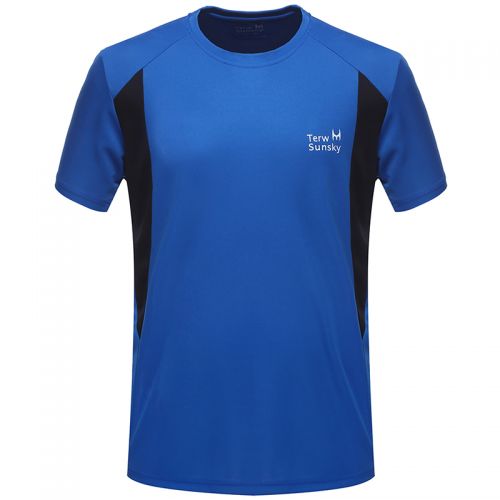 T-shirt sport pour homme TERWSUNSKY à manche courte en polyester - Ref 2020760