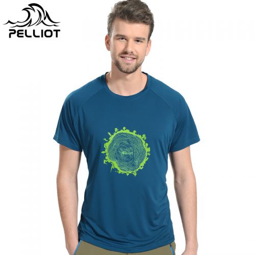 T-shirt sport pour homme PELLIOT à manche courte en polyester - Ref 2020784