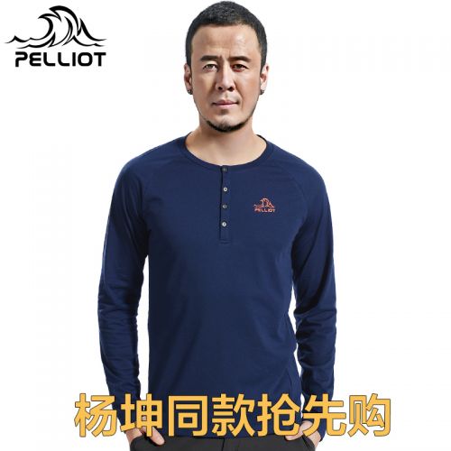 T-shirt sport pour homme PELLIOT à manche longue en CVC - Ref 2020786