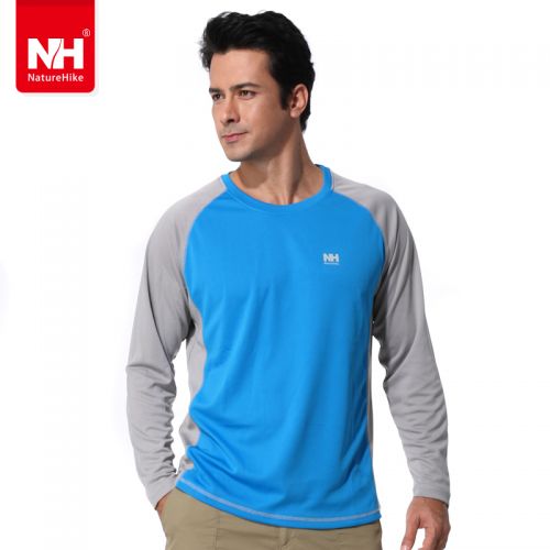 T-shirt sport pour homme NATUREHIKE à manche longue en nylon - Ref 2020815