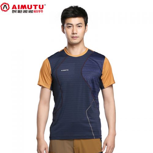 T-shirt sport pour homme AIMUTU à manche courte en polyester - Ref 2020857