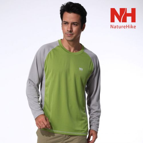 T-shirt sport pour homme NATUREHIKE à manche longue en nylon - Ref 2020869