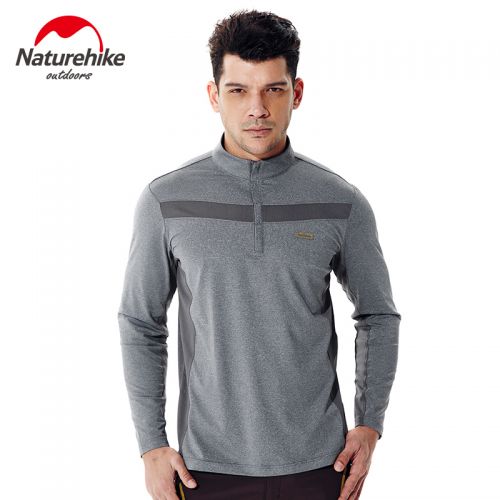 T-shirt sport pour homme NATUREHIKE à manche longue en polyester - Ref 2020889