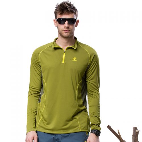 T-shirt sport pour homme TECTOP à manche longue en polyester - Ref 2020897