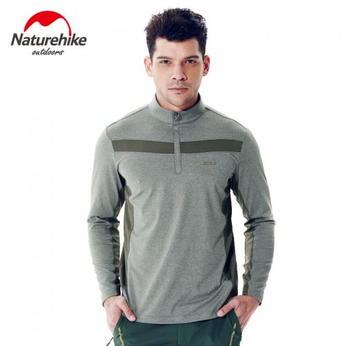 T-shirt sport pour homme NATUREHIKE à manche longue en polyester - Ref 2020901