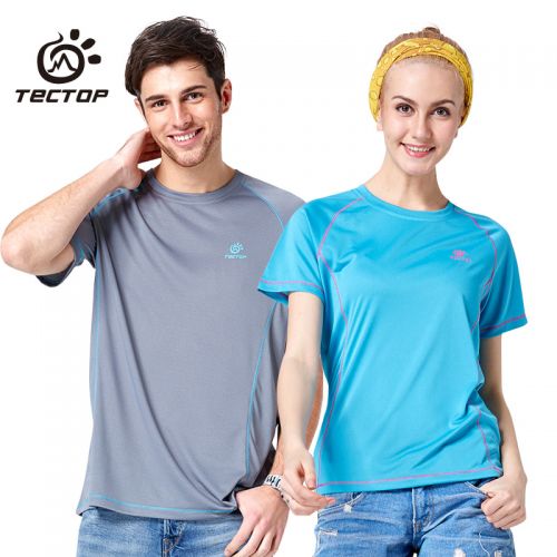 T-shirt sport pour homme TECTOP à manche courte en polyester - Ref 2020925