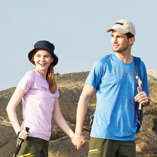 T-shirt sport pour homme TECTOP à manche courte en polyester - Ref 2020941