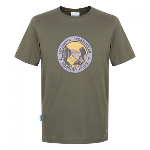 T-shirt sport pour homme COLUMBIA à manche courte en CVC - Ref 2020990